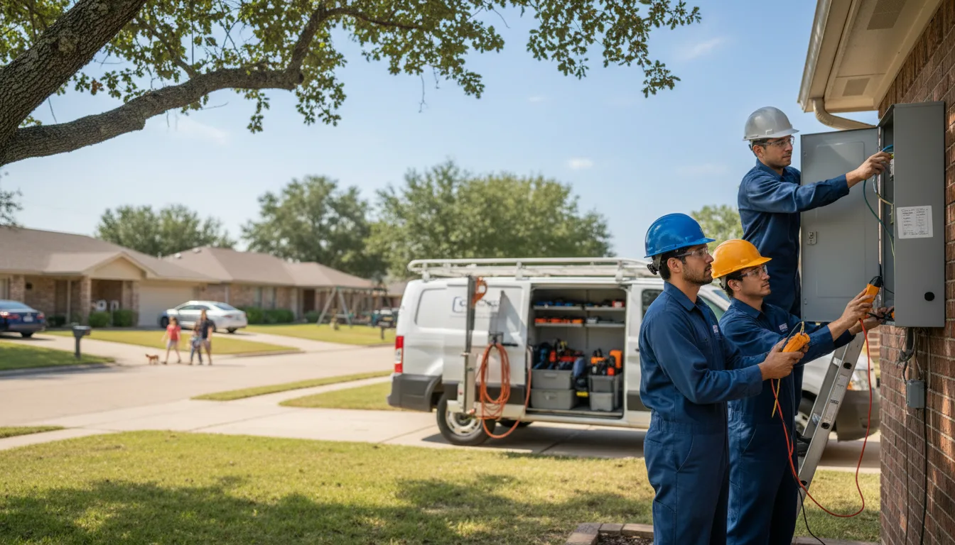 Certified electrician providing emergency electrical services in Bryant, AR